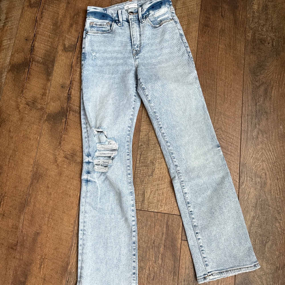 Good American high waist crop jeans 0/25